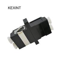 SC frente e verso do LC do adaptador da fibra ótica do preto da flange, conector da fibra do SC do UPC