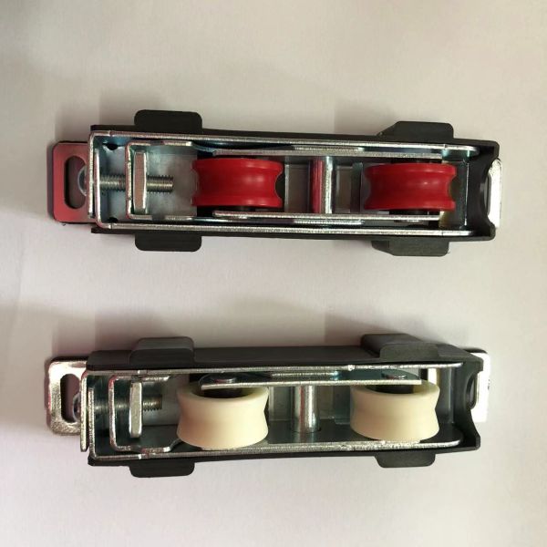 Double Pulleys Adjustable Sliding Gate Door Roller for Aluminum Profile 125mm Length
