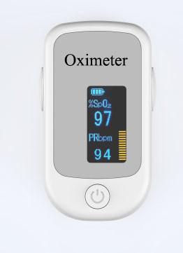 Fingertip Blood Oxygen Monitor , LED Heart Rate Pulse Oximeter  30-250BPM Range