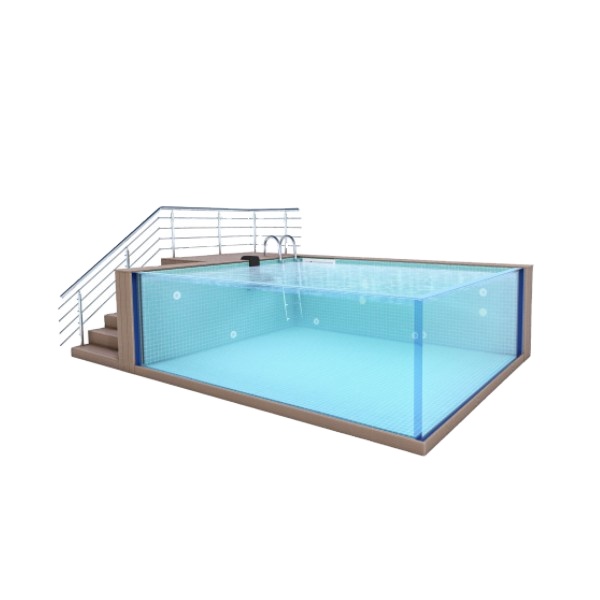 Custom Portable Fiberglass Gym Swimming Pool With Luxury Frame