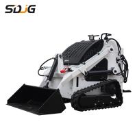 Roue diesel Mini Skid Steer Loader Earthmoving 500kg 400kg de chenille