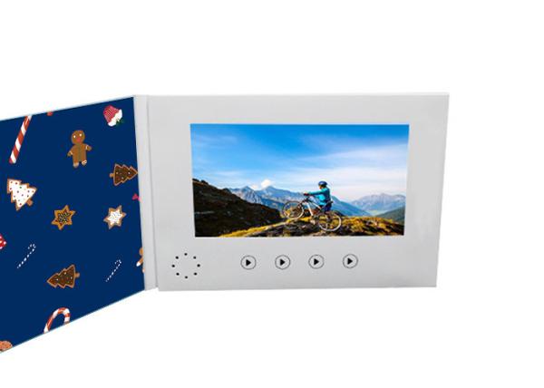 Custom LCD Marriage Invitation Card , Digital Video Player Brochure 800*480 Pixel