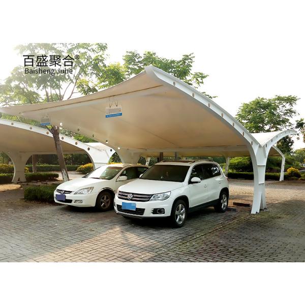Portable Car Parking Shed Storage with Prefabricated Metal Car Garage and White Coating