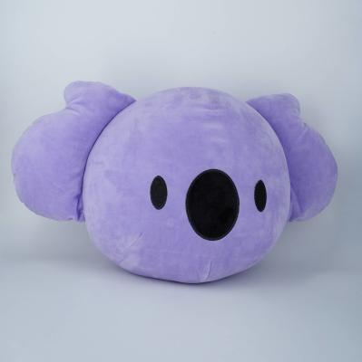 Organic Cotton Animal Stuffed Pillow Koala Plush Pillow Toys Custom Color