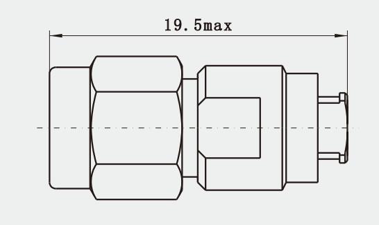 RUÍDO reto 4.3-10 adaptadores bondes do conector coaxial do RF