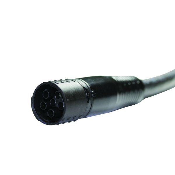Robust power motor connector Amphenol CA115 12 0 100 001 with tamper proof overmold and M20 panel thread