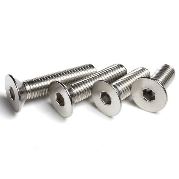 Din7991 A2-70 Stainless Steel 304 Bolt M4 M5 M6 M8 Flat Countersunk Socket Hex Bolt