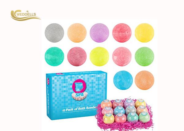12 Organic Vegan Bath Bombs , Essential Oils Aromatherapy Bath Bombs