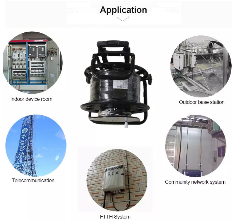 Military Telecommunications GJFJU Armored OFNR Fiber Optic Cable