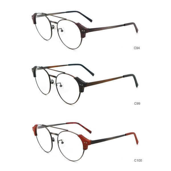 Высококачественные ручные имитации деревянного ацетата оптические очки