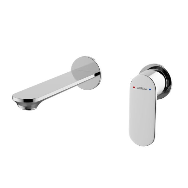 Установленные стеной Faucets Chrome ручки Faucet одного смесителя таза