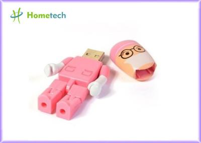 Nouveaux lecteur instantané 4GB 8GB d'usb 2,0 roses en plastique de caractère