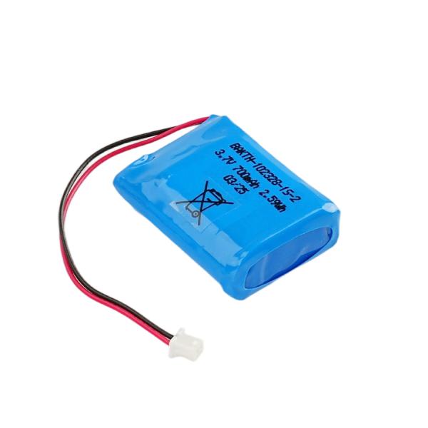 Customizable Long-Lasting 102328  3.7 V 700mAh Rechargeable Lithium Ion Battery Pack for IoT Gadgets