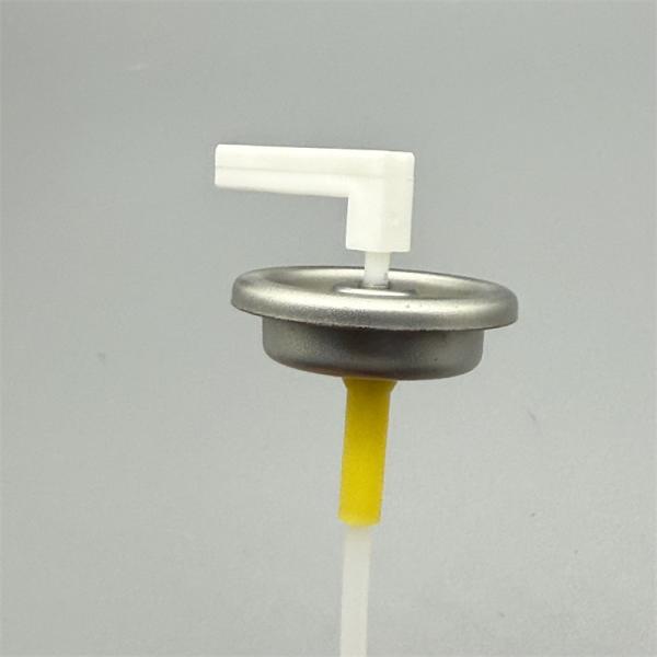 NSF H1 Registered Metered Aerosol Valves for Food Machinery Lubricants with Sanitary Design and Non-Toxic Lubricity.