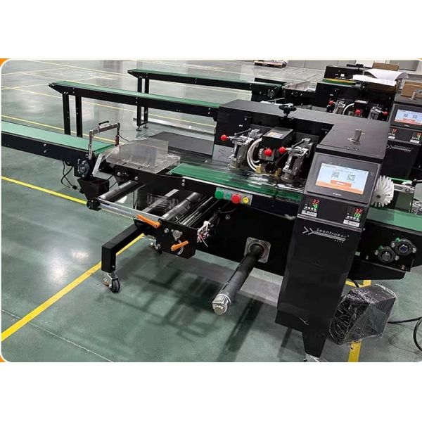 SZ-350 3-Servo Horizontal Flow Wrap Packing Machine with High-Accuracy and 30-120bags/min Speed for Snacks and Bread