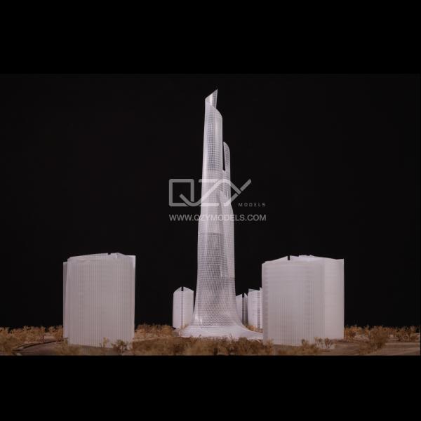 1/100 Dushanbe Skyscraper  Tower Model