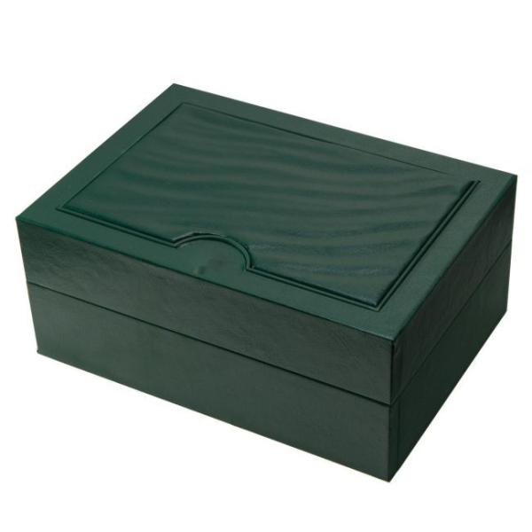 178mm Wrist Watch Accessories Box PU Leather Watch Packaging Box Green
