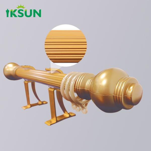 hot selling curtain walls accessories holder aluminum single long curtain rod set and rails