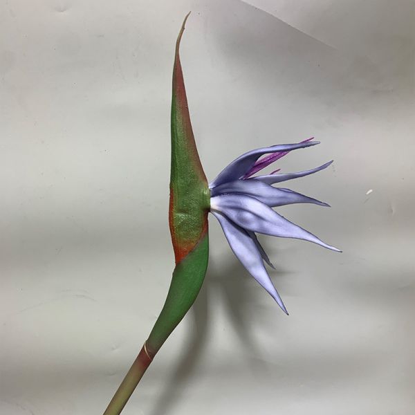 Soft rubber bird of paradise artificial flower plastic Chinese-style home decoration ornaments for wedding photography