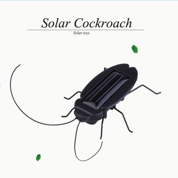 Funny Solar Powered Cockroach Educational Product Toy Birthday Gift