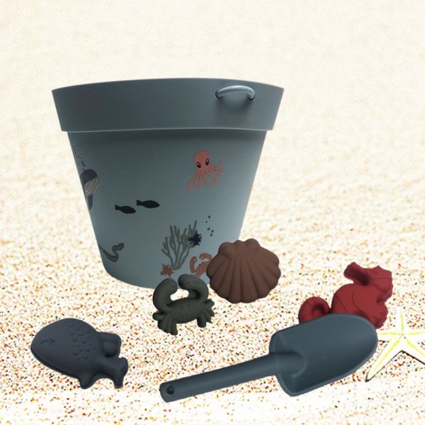 Silicone Nontoxic Children'S Instructional Toy Beach Miniature Set For Kids