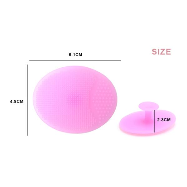 escova de limpeza do silicone 7.4g facial reusável colorido