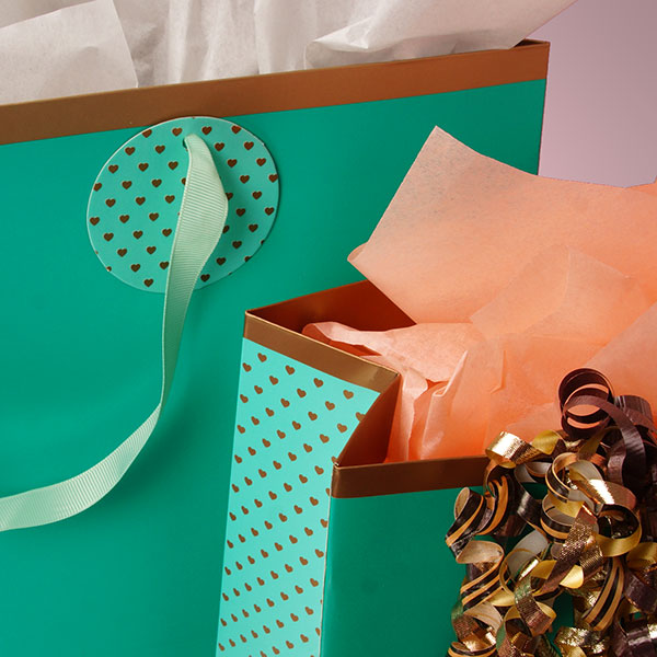 Contemporary Bespoke Jewelry Paper Bags , Printing Paper Large Gift Bags