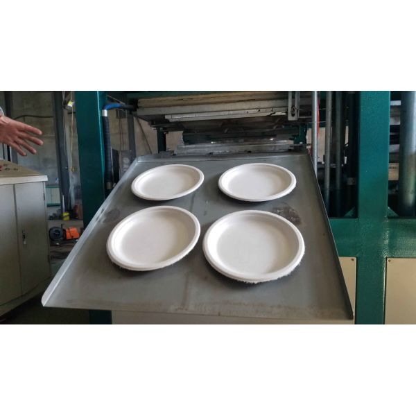 Biodegradable bagasse paper pulp molding plate cup tableware making machine