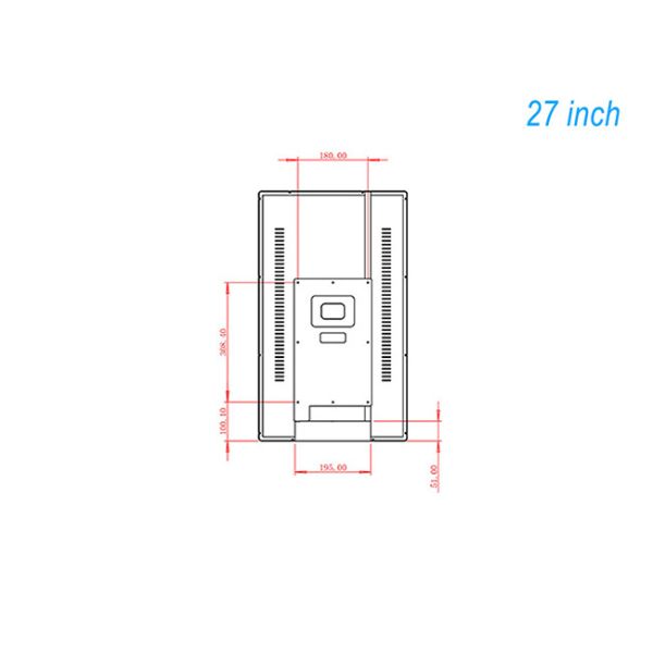 27 inch Android version efficient medical triage call screen diagnosis and treatment call digital signage kiosk