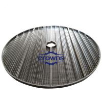 Acero inoxidable cuña de alambre de pantalla de fondo falsa malla de filtro para Lauter Tun cervecerías de caldera de tanque