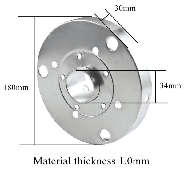 Wear Resistant 180 Flywheel Disc Rolling Shutter Door Drum Wheel