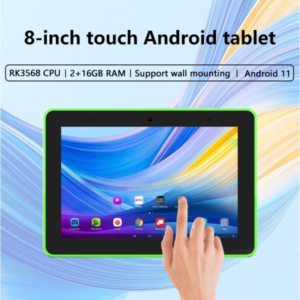 8インチ壁掛け業務用 タッチスクリーン POE NFC アンドロイドタブレットPC LEDライト付き デジタルサイネージディスプレイ ミーティングルーム予約システム