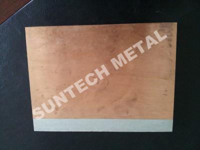 C1020 / A1050 Aluminum Copper Clad Plate , Explosion Cladded Plate