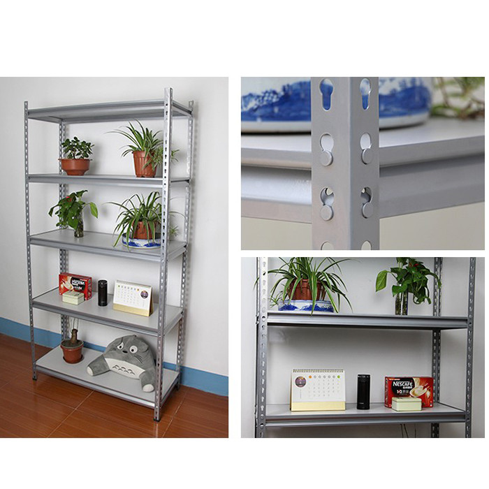 Standing Type 5-layer Boltless Galvanized Steel Garage Storage Shelves with No. of Tiers