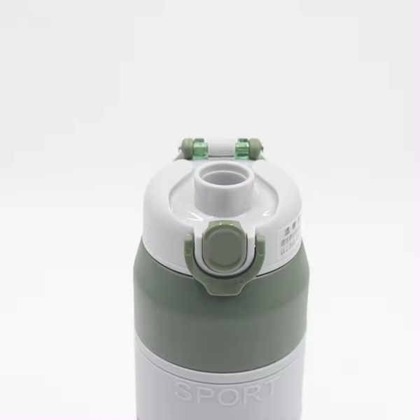 600ml/800ml Custom Insulated Stainless Steel Water Bottle with Straw and Portable Handle
