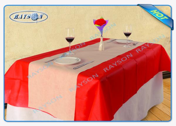 Toalha de mesa não tecida descartável personalizada do logotipo para o hotel italiano