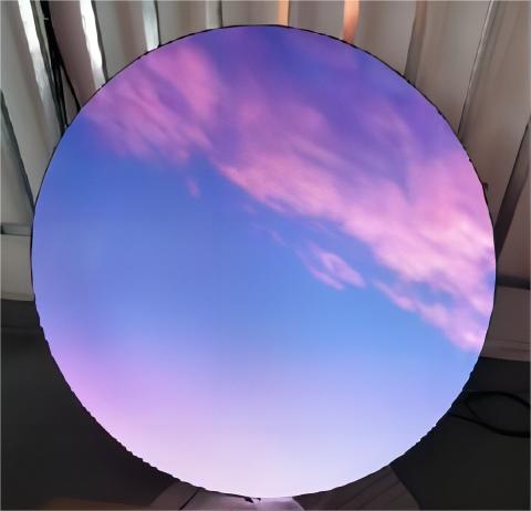 Customized Transparent LED Display Screen Creative Circle LED Screen