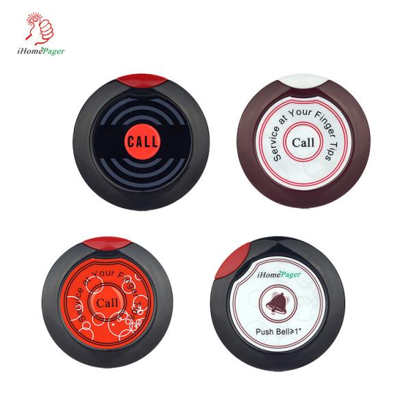 Restaurant remote wireless waiter service paging system digital display with slim call button