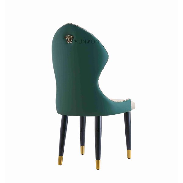 Modern Baroque Polished Stainless Steel Dining Chair Home Hotel