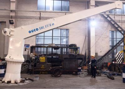 5T Electric Stiff Boom Marine Crane Working Radius 6M Small Type