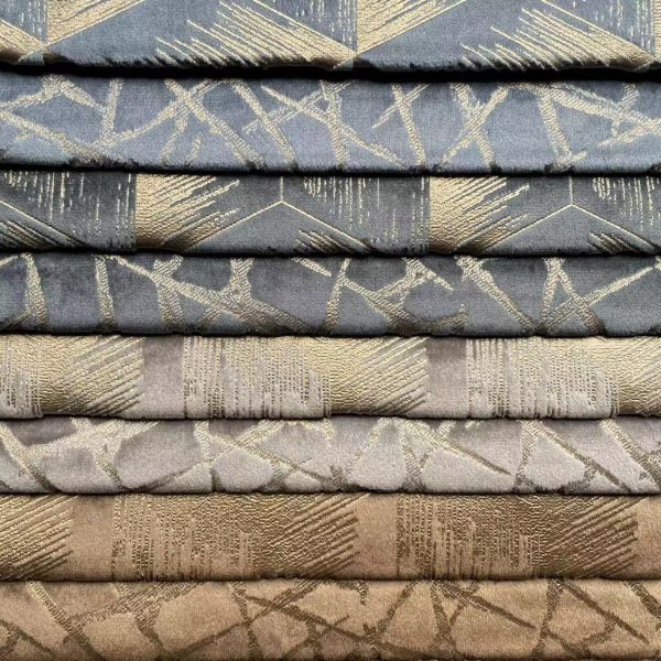 Upholstery Foil Cloth Material Metallic Foil Fabric Living Room Furniture Sofa Textile