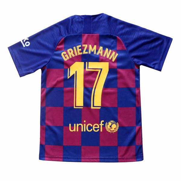 Custom Competition Clothing , Youth Soccer Jerseys  Barcelona Griezmann 17 For Kids