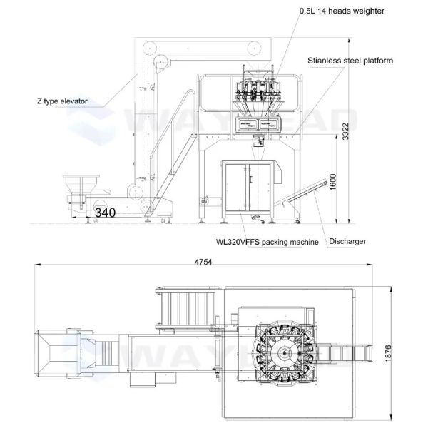 VFFS Machine With 20-100 Bags / Min Speed Customizable Packaging Size
