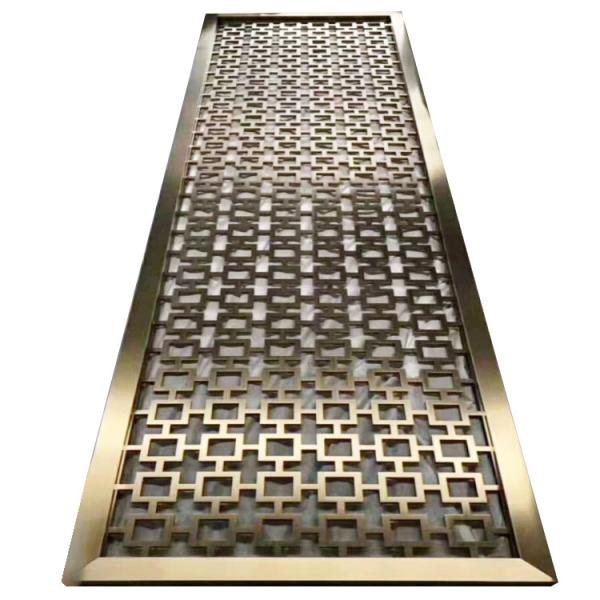 Laser Cut Metal Room Dividers Decorative Customized Metal Screen Partition