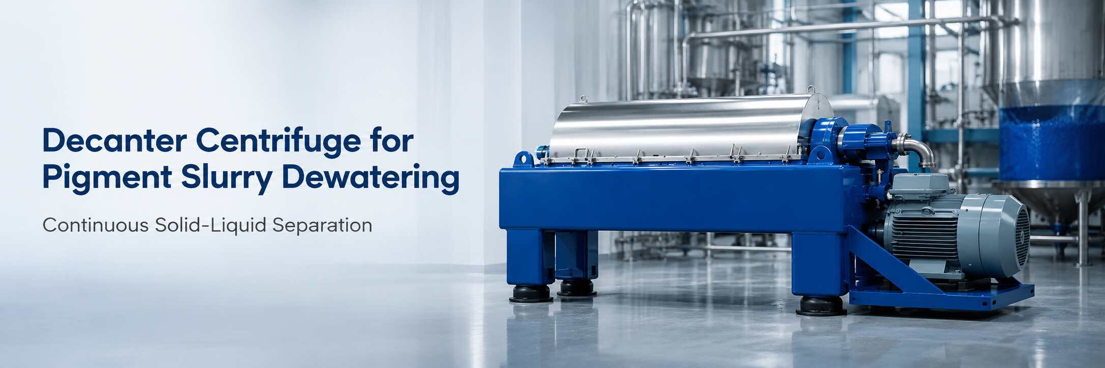 Decanter Centrifuge for Pigment Slurry Dewatering