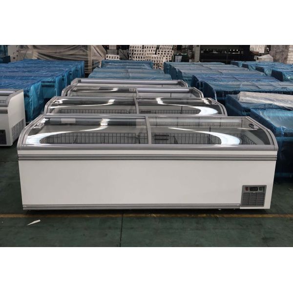 Замораживатель острова супермаркета замороженных продуктов 590В