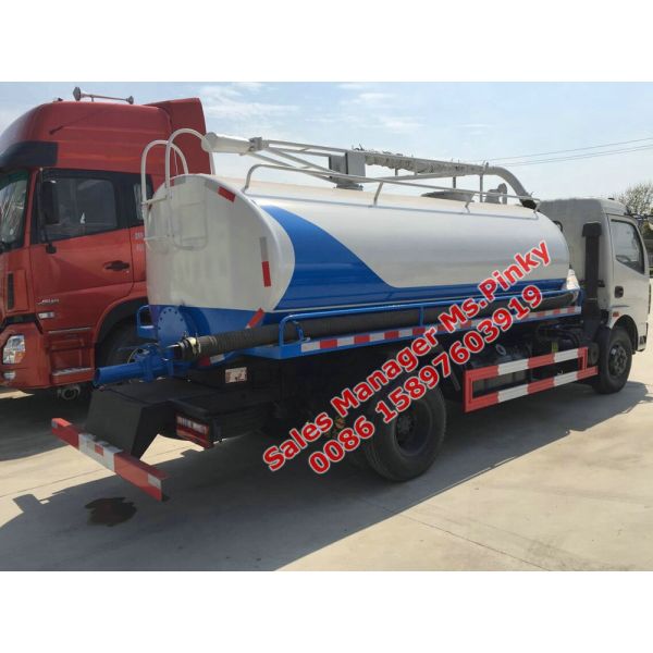 6000Liters Fecal Suction Tanker Truck Vacuum Suction Truck Euro 3 Certificate