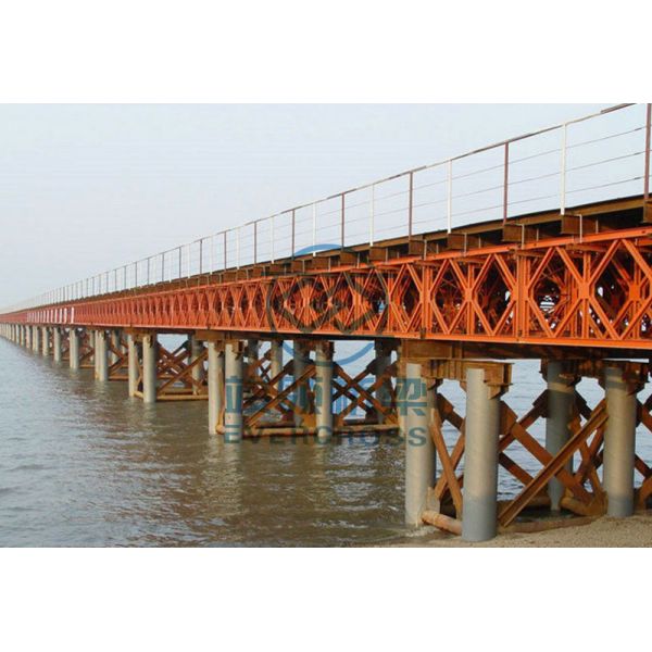 S355JR Стальной Bailey Bridge Укрепление компактный Bailey Bridge ODM