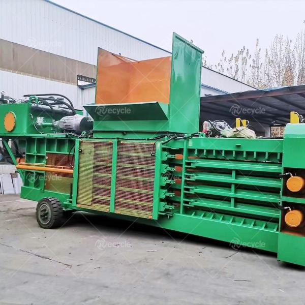 Reciclagem de resíduos metálicos necessidades de solução hidráulica horizontal de sucata de metal baler máquina