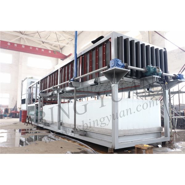 50Hz 10 Ton 380V Block Ice Maker Machine , Automatic Ice Block Making Machine